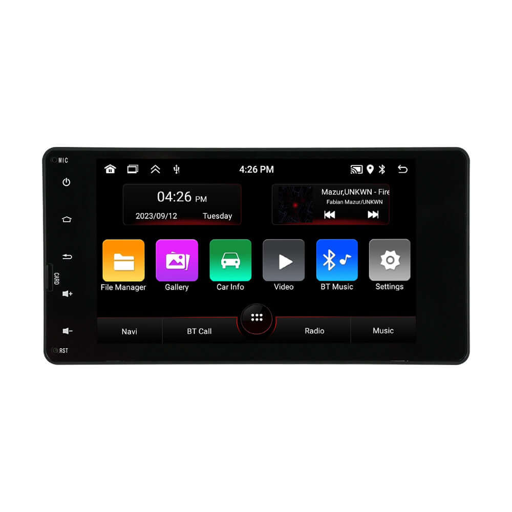 Mitsubishi ASX/Outlander 12-18 – 8" Radio m. Apple CarPlay og Android Auto with touchscreen interface.