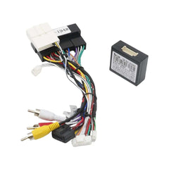 Radiokabel til Hyundai/Kia m. Canbus og org. kamera med farvekodede ledninger til bakkamera installation.