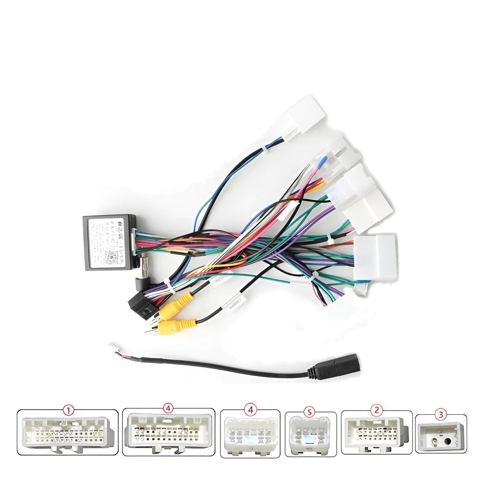 Radiokabel til Toyota m. Canbus og org. kamera til Bilmedies radioer, egnet til flere Toyota-modeller.