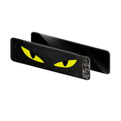 LED Rude Display – Fleksibel Matrix Skærm med Bluetooth (110×492 mm) med gule katteøjne