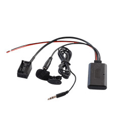 Bluetooth Adapter – Opel Astra, Zafira og Tigra – kabler, mikrofon og adaptersynliggør trådløs lydafspilning.